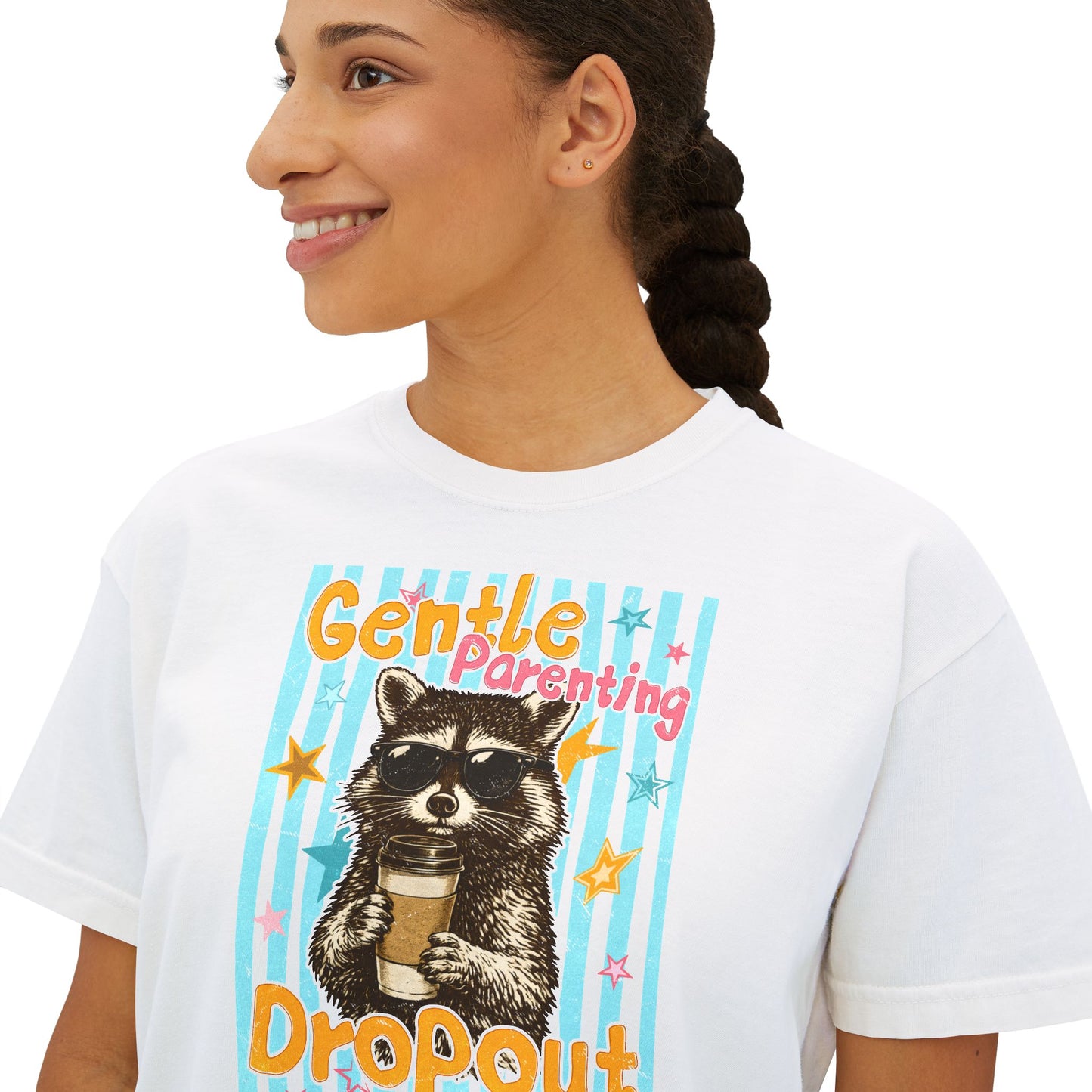 Gentle Parenting Dropout Raccoon Graphic Tee