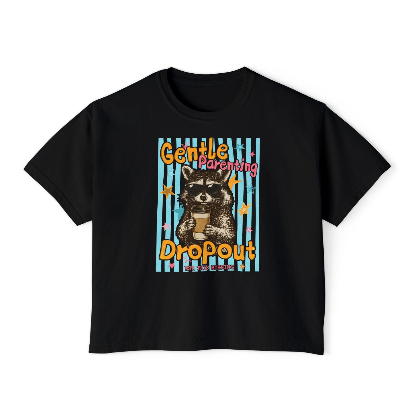 Gentle Parenting Dropout Raccoon Graphic Tee