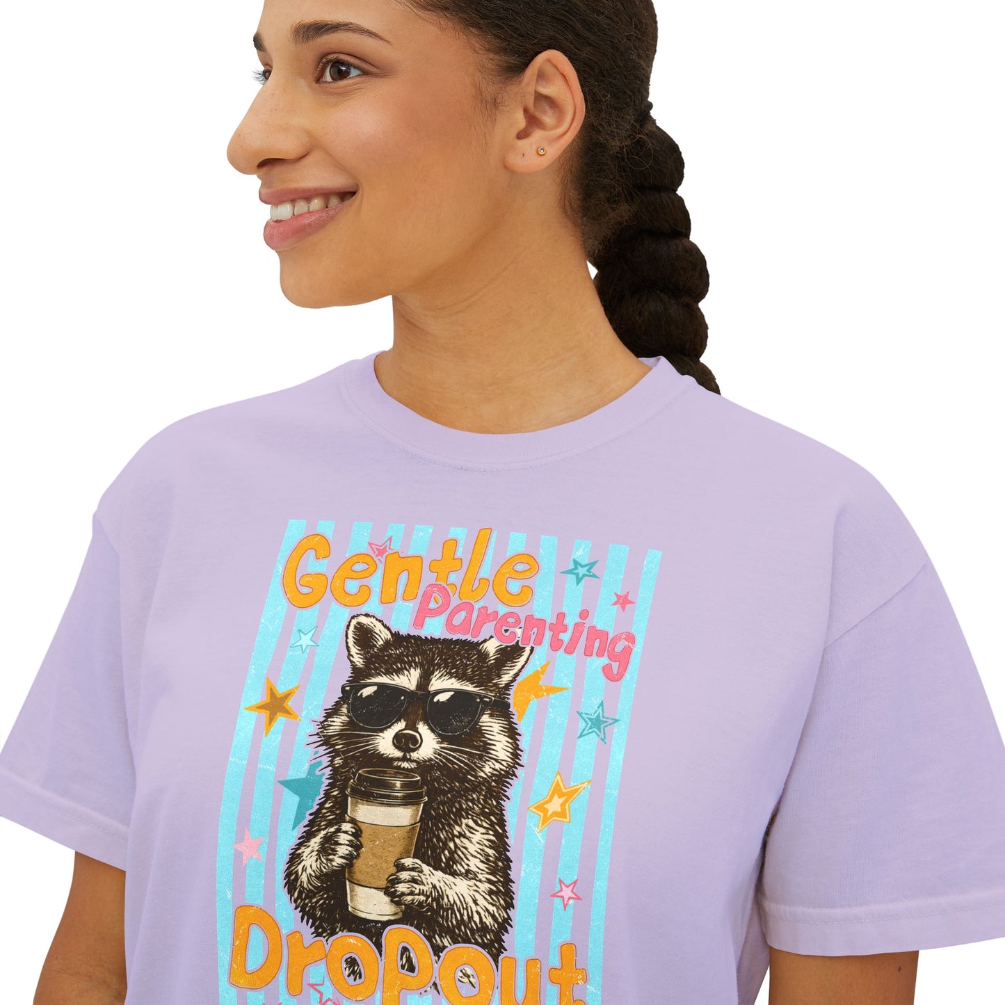 Gentle Parenting Dropout Raccoon Graphic Tee