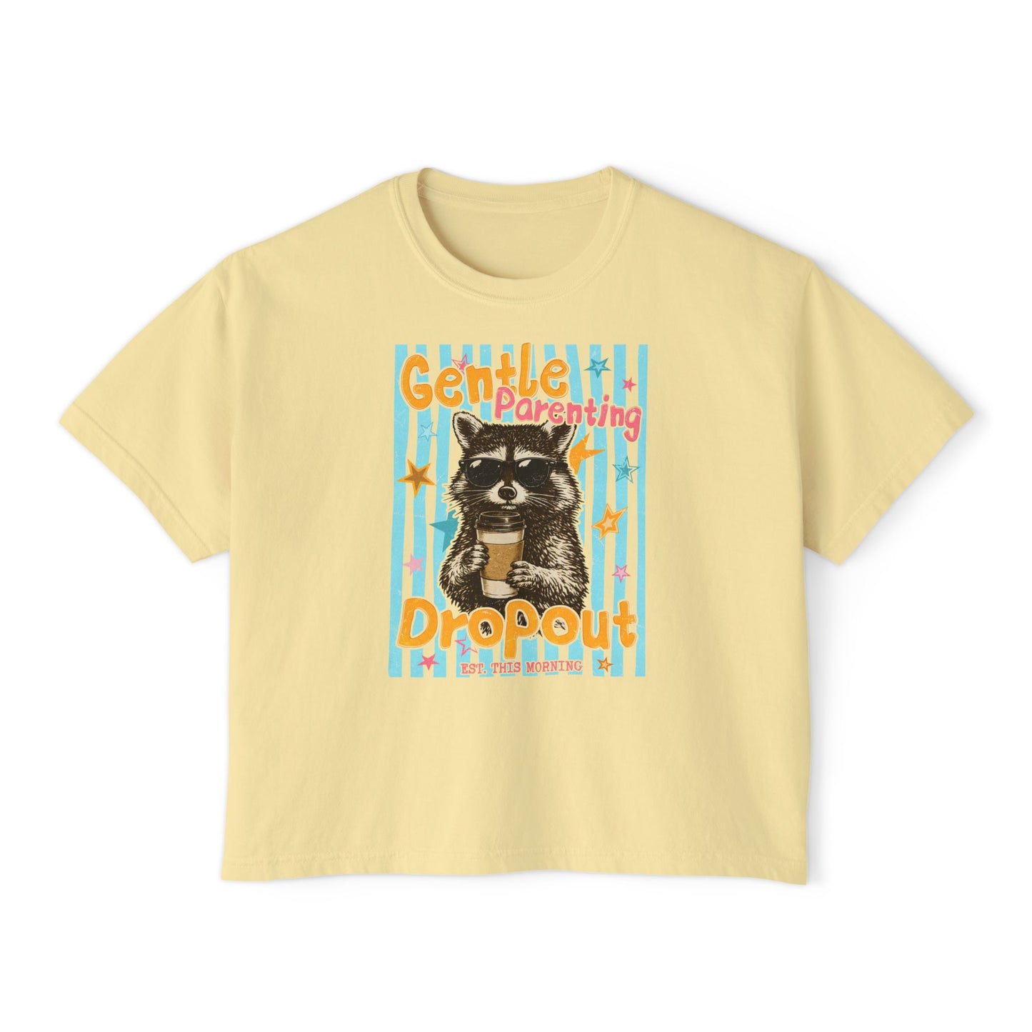 Gentle Parenting Dropout Raccoon Graphic Tee